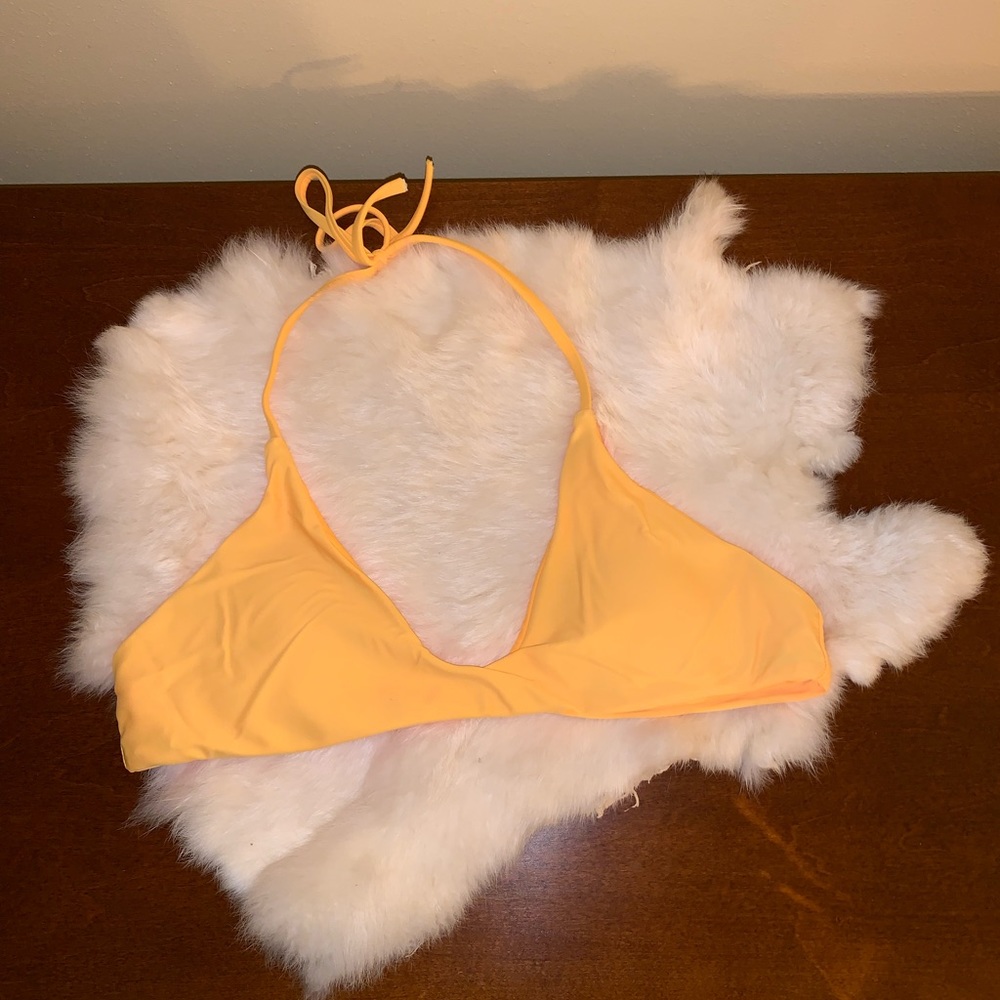 Yellow bikini top